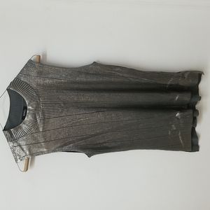 Gray Metallic Blouse